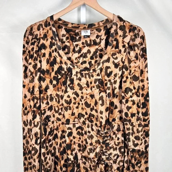 Cabi Selma Size Medium Leopard Print Dress Stretch Figure Flattering - Picture 5 of 12